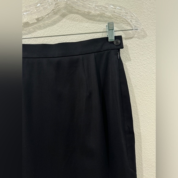 Vintage Escada by Margaretha Ley 100% Wool Black Pencil Skirt Size 36 - Picture 3 of 15